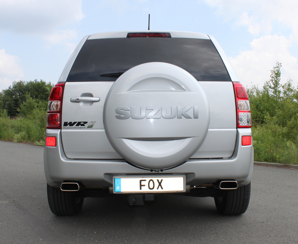 Fox Duplex Auspuff Sportauspuff Endschalldämpfer für Suzuki Grand Vitara JT 2.4l