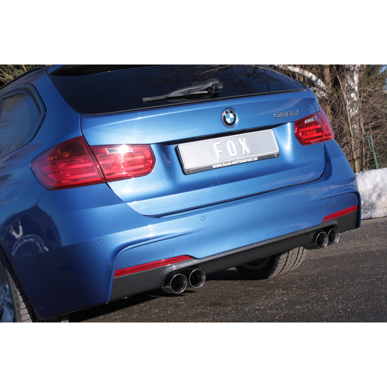 Edelstahl Sportauspuff für BMW F30 / F31 (Duplex)