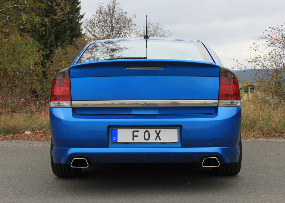 Fox Duplex Auspuff Sportauspuff Komplettanlage für Opel Vectra C OPC Limo 2.8l