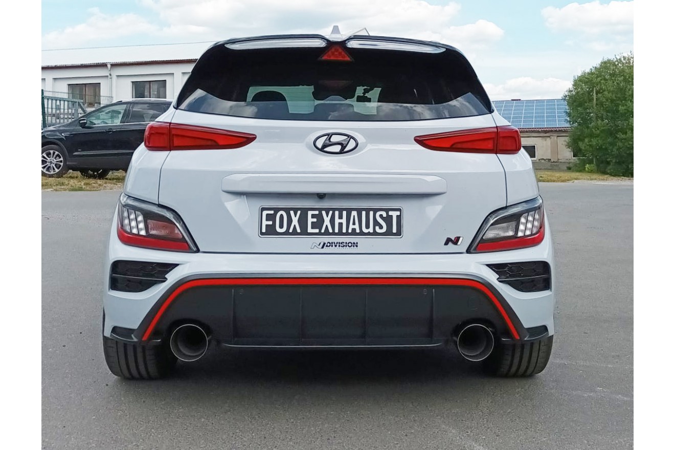 Fox Duplex Auspuff Sportauspuff Endschalldämpfer für Hyundai Kona