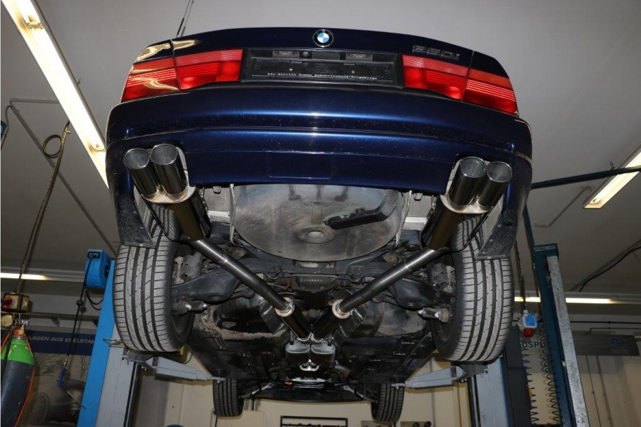 Fox Duplex Auspuff Sportauspuff Komplettanlage für BMW E31 850i 5,0l 220kW
